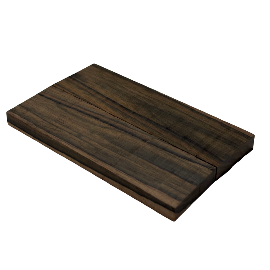 Malaysian Blackwood Knife Scale Blank- 5 x 1-1/2 x 3/8 Inch- Handle Material for Knives, Tools, and Grips (Bookmatched)
