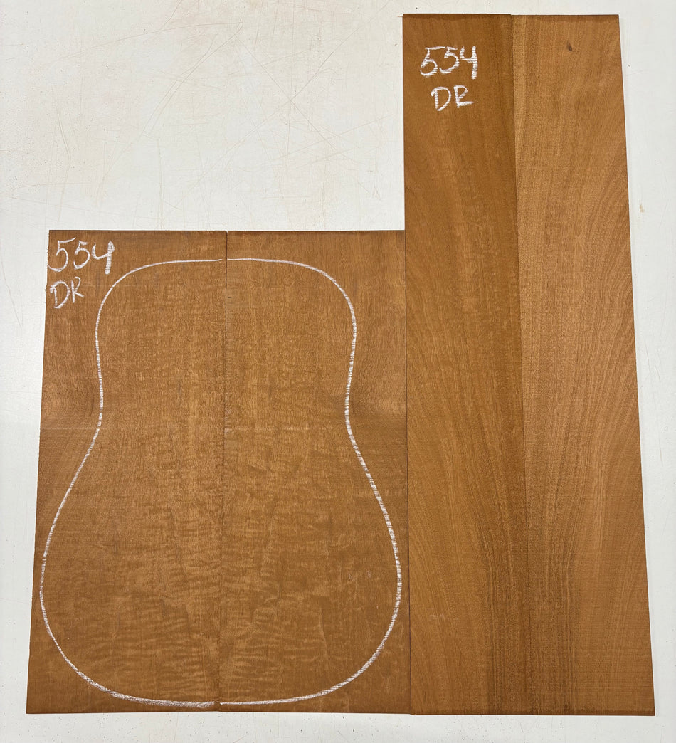 Juego de fondo y aros de guitarra de grado AAAA Dreadnought de palisandro de la India Oriental #61 