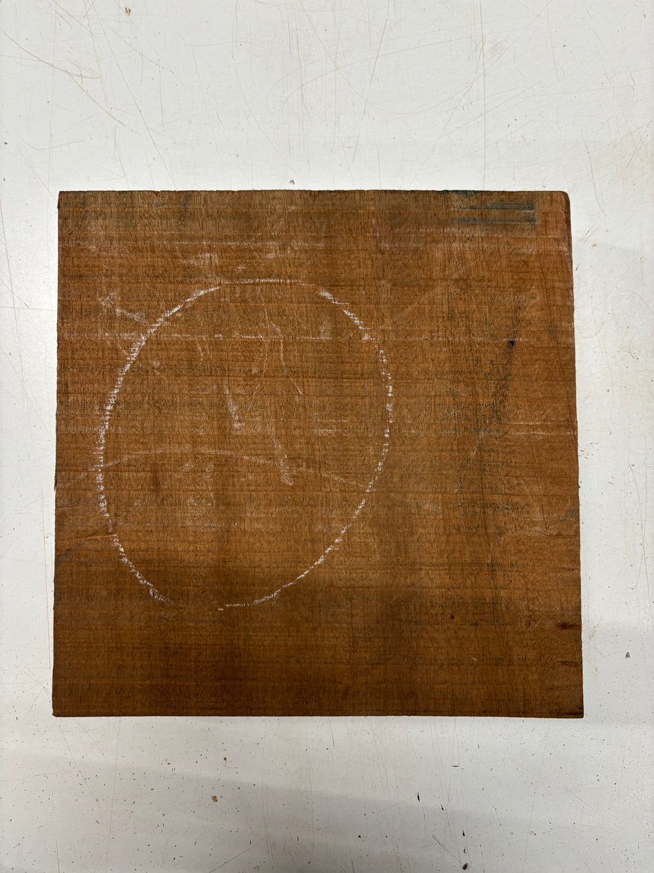 1 Piece, Sapele Bowl Blank  10-1/4"x10-1/4"x2"#6537