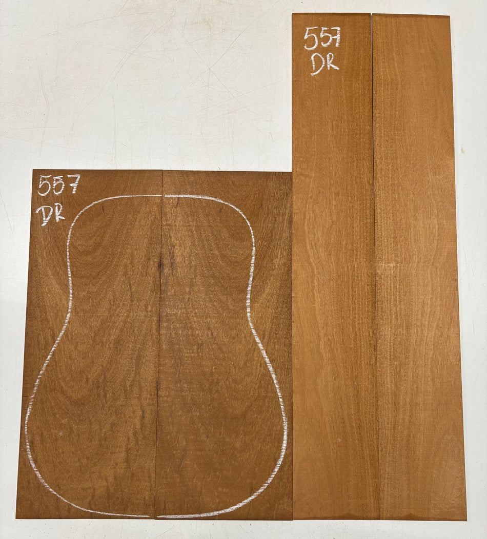 Juego de fondo y aros de guitarra de grado AAAA Dreadnought de palisandro de la India Oriental #61 