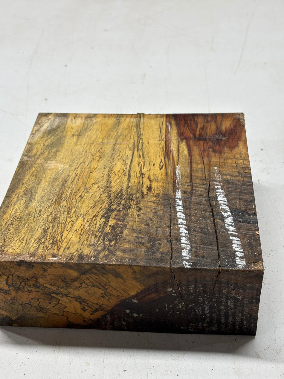 1 Piece, Black And White Ebony Turning Wood Blank 12"x2-7/8"x2-1/2"#6540