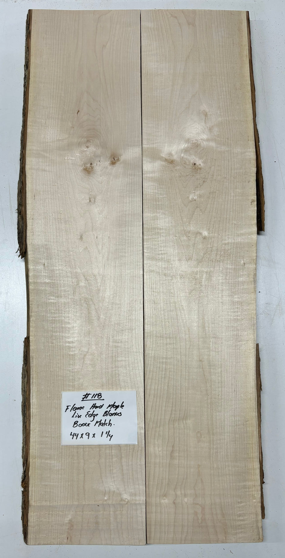 Hermosas y raras losas/galletas de borde vivo de madera negra africana - 24"x24-1/2"x3", #220