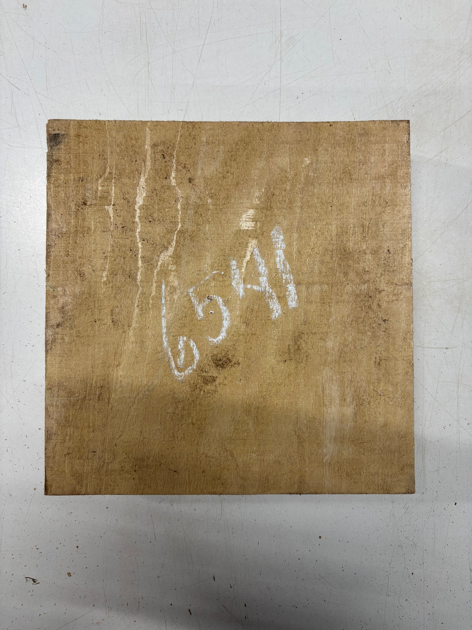 2 Pack, 2 Species African Mahogany + Purpleheart Bowl Blank  4"x4"x2"#6541