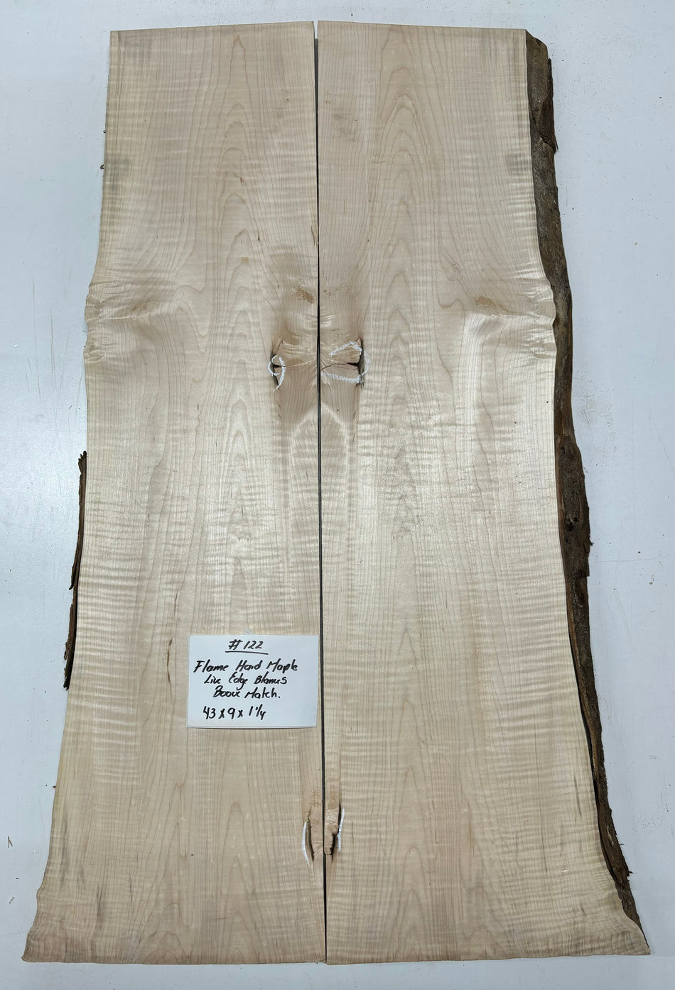 Hermosas y raras losas/galletas de borde vivo de madera negra africana - 24"x24-1/2"x3", #220