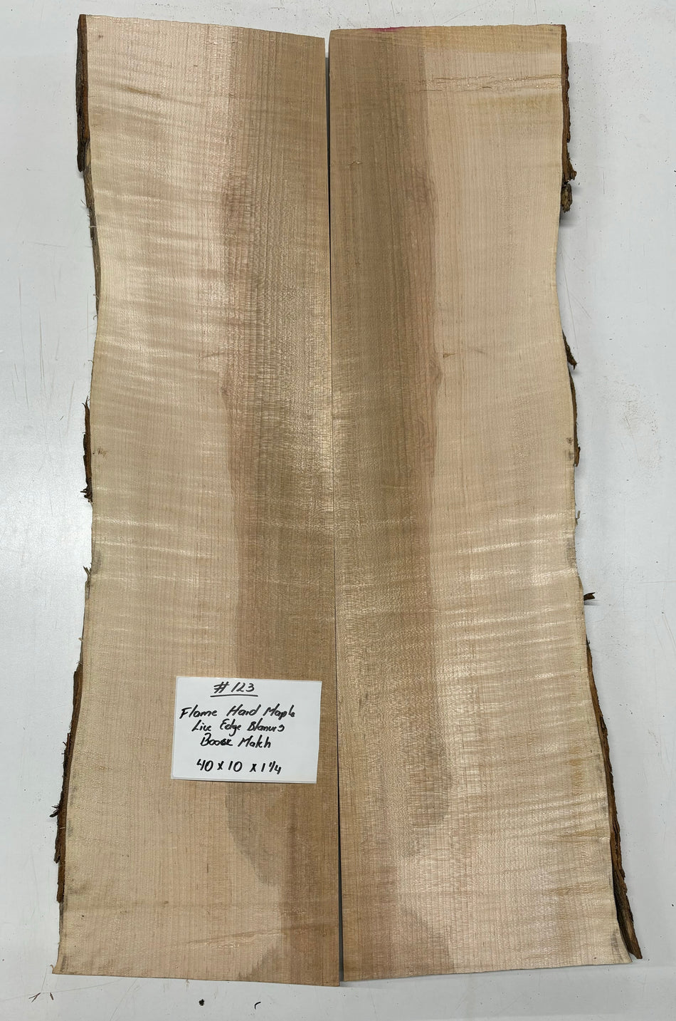 Hermosas y raras losas/galletas de borde vivo de madera negra africana - 24"x24-1/2"x3", #220