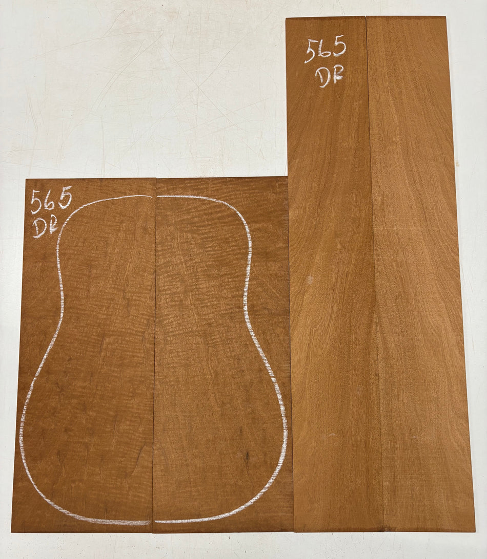 Juego de fondo y aros de guitarra de grado AAAA Dreadnought de palisandro de la India Oriental #61 