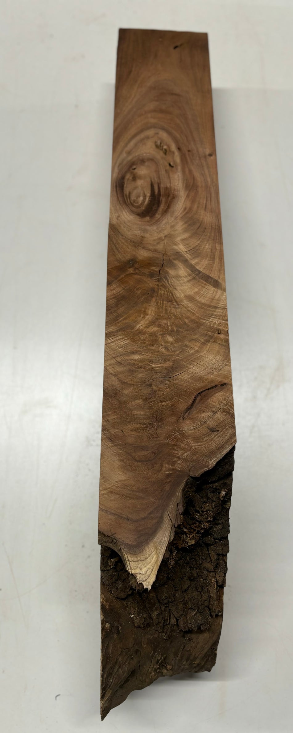 Flame Hawaiian Koa Lumber Live Edge Slab - 30"x 4" to 9" x 5-1/4" #203