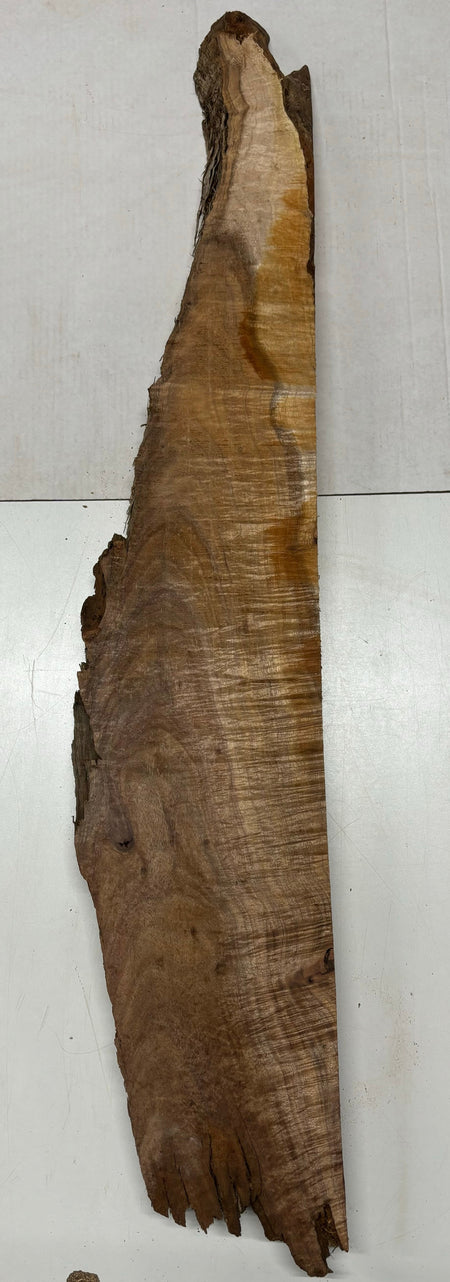 Flame Hawaiian Koa Lumber Live Edge Slab - 42"x 4" to 7" x 2" #204 Exotic Wood Zone 