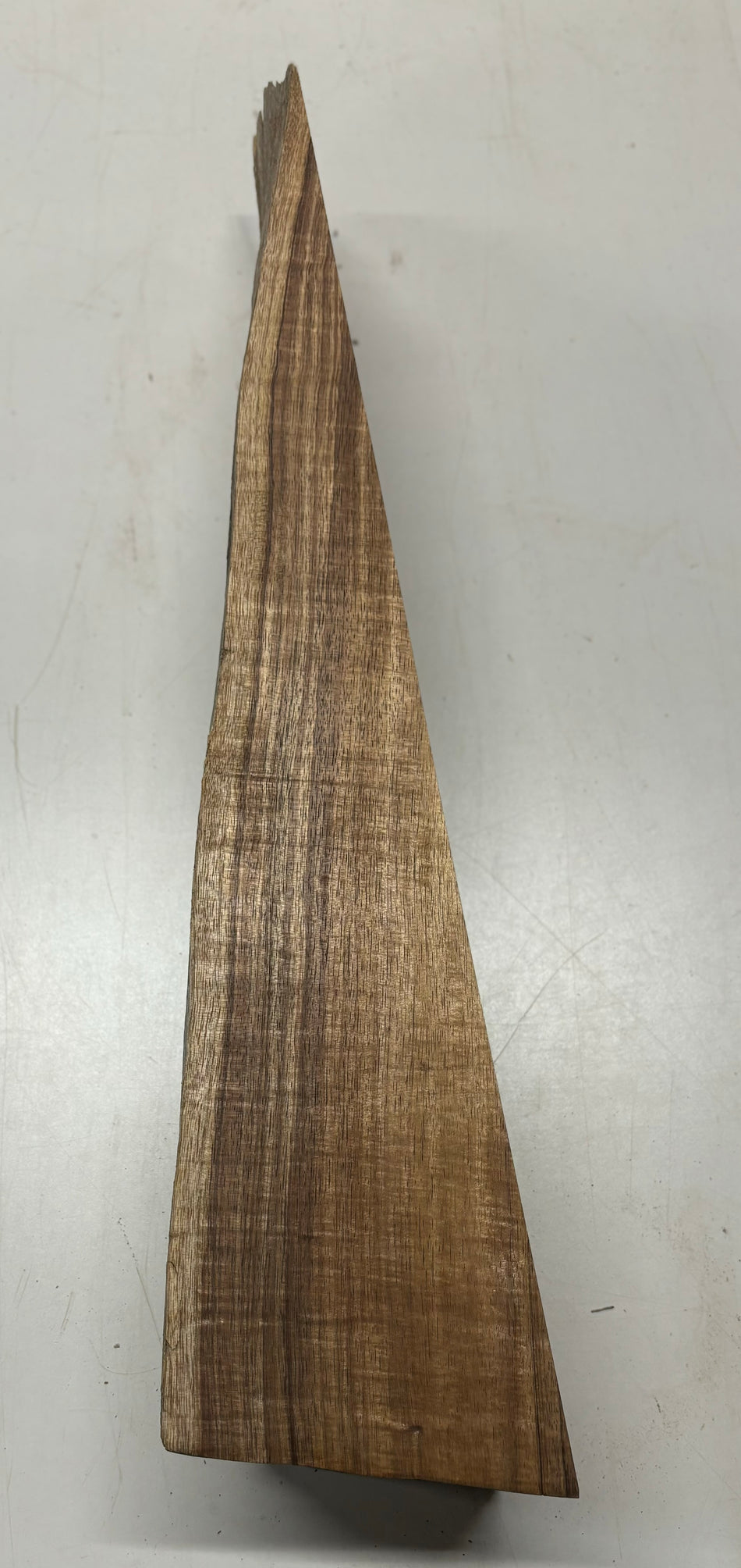 Flame Hawaiian Koa Lumber Live Edge Slab - 21" x 6-1/2" x 2-1/2" #206