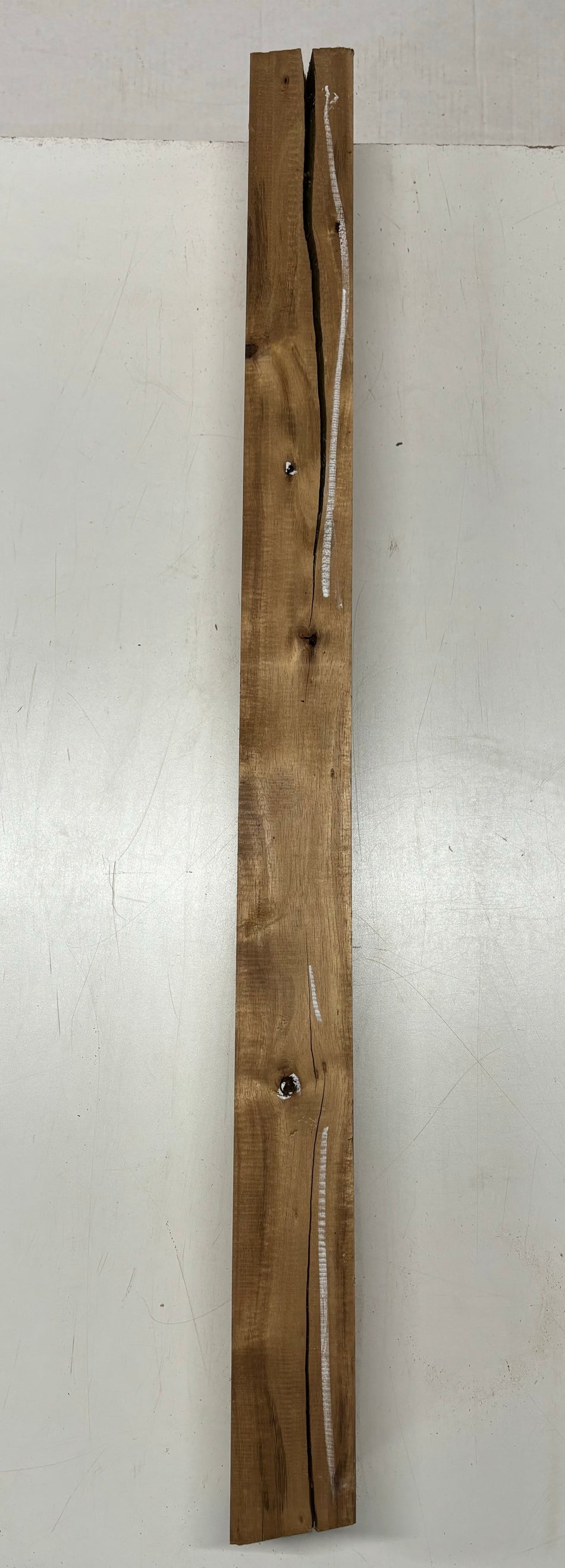 Flame Hawaiian Koa Lumber Live Edge Slab - 45" x 4-1/2" x 3-3/8" #207