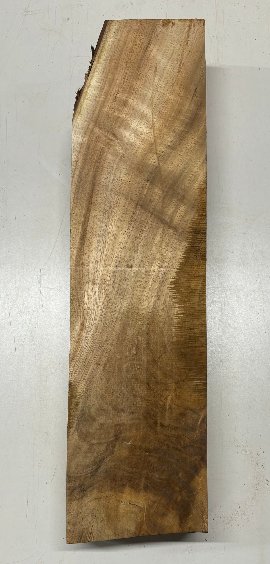 Flame Hawaiian Koa Lumber Live Edge Slab - 31" x 7-1/2" x 4-3/4" #210