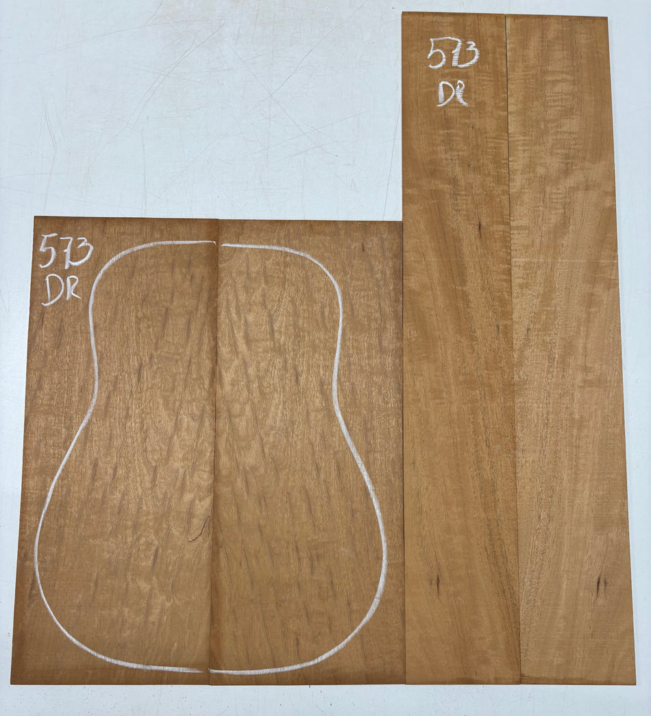 Juego de fondo y aros de guitarra de grado AAAA Dreadnought de palisandro de la India Oriental #61 