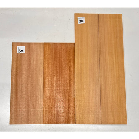 Fijian Mahogany Baritone Guitar Back & Side Sets + Top Sets #316 - Exotic Wood Zone - Buy online Across USA 