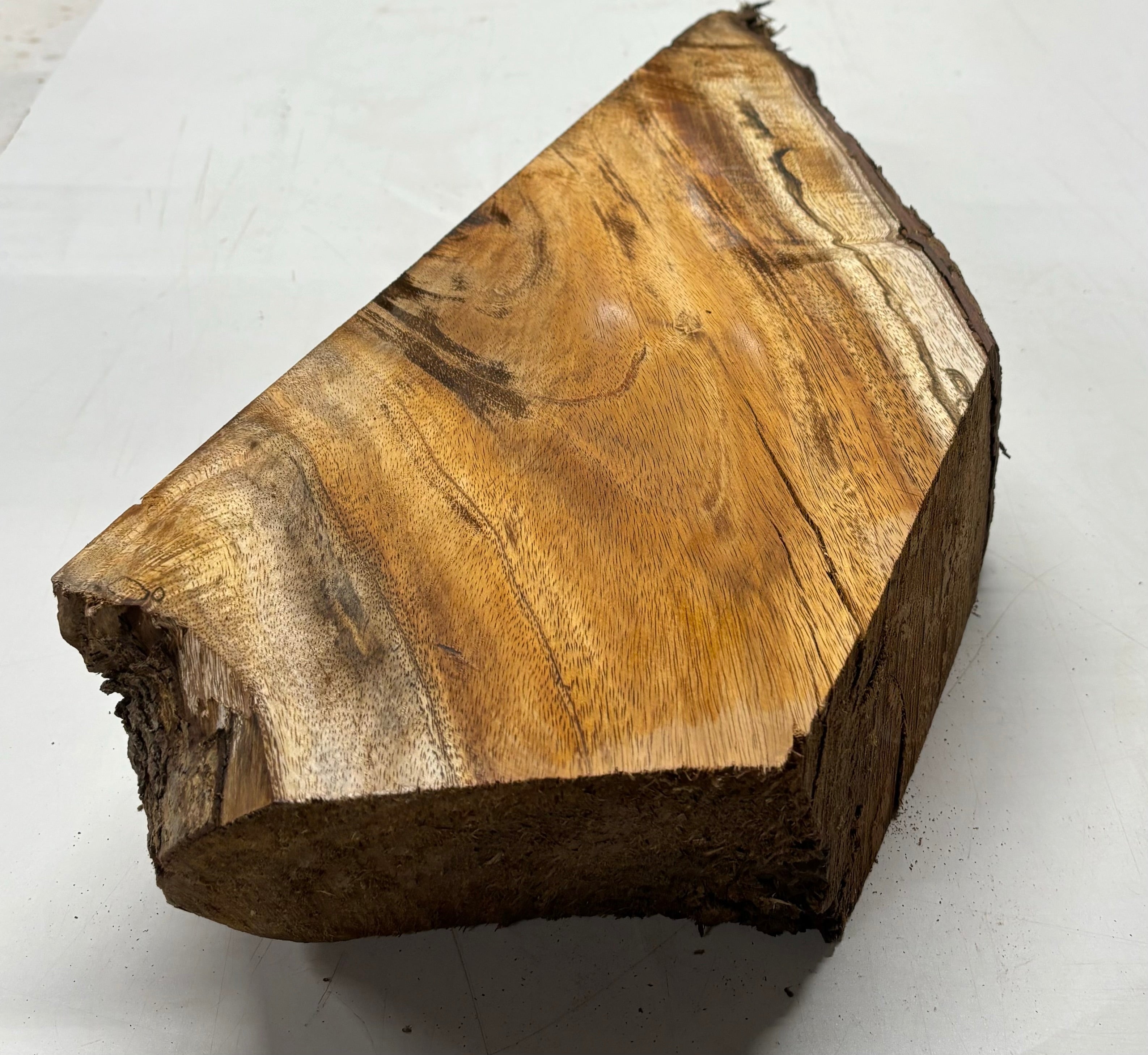 Flame Hawaiian Koa Lumber Live Edge Slab - 13" x 8" x 5" #211 Exotic Wood Zone 