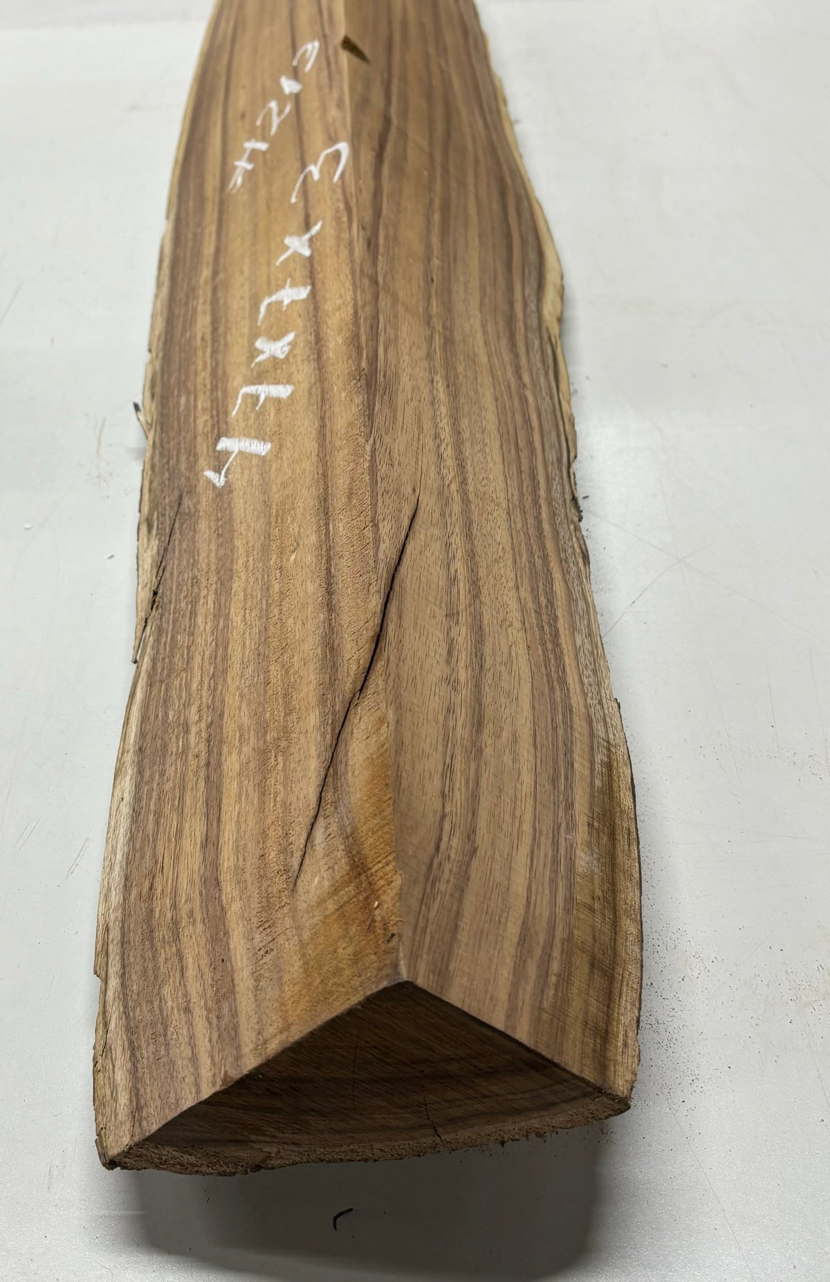 Flame Hawaiian Koa Lumber Live Edge Slab - 47" x 7" x 3" #213 Exotic Wood Zone 