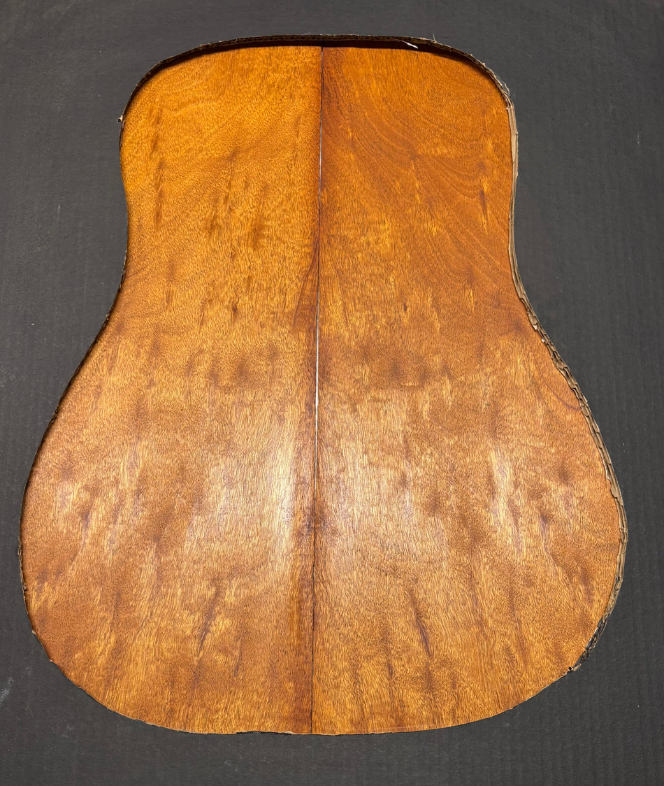 Rare Peacock Flame Mahogany Dreadnought Guitar Back & Side Set #575