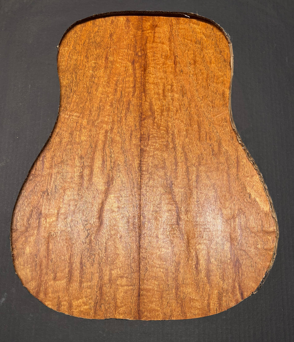 Rare Peacock Flame Mahogany Dreadnought Guitar Back & Side Set #576