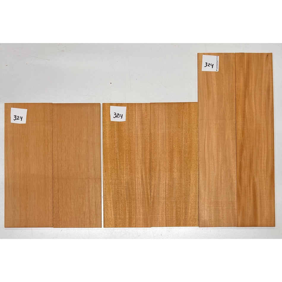 Fijian Mahogany Baritone Guitar Back & Side Sets + Top Sets #324 - Exotic Wood Zone - Buy online Across USA 