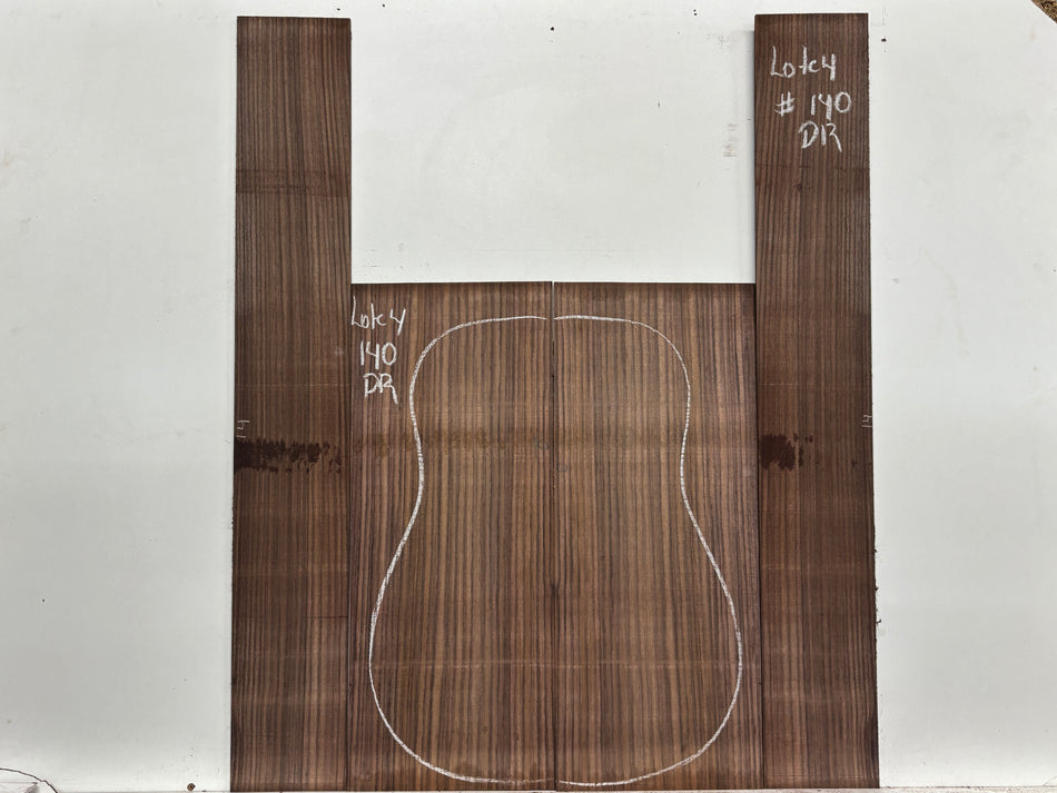Lote de 10 fondos de guitarra de palisandro Dreadnought OM