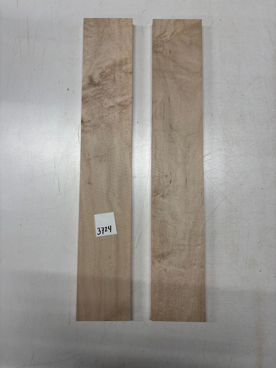 2 Pack, Hard Maple, Thin Stock Lumber 24" x 4" x 3/4"#3724 Exotic Wood Zone 