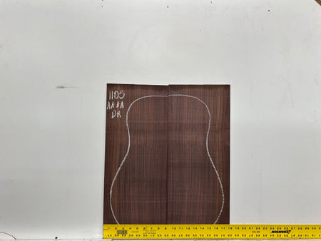 East Indian Rosewood Dreadnought AAAA Grade Guitar Back & Side Set #1105 - Exotic Wood Zone