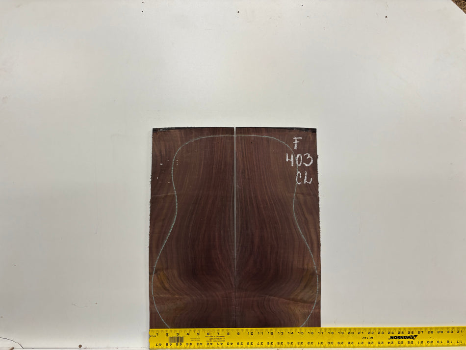 Figured Indian Rosewood Classical Guitar Back & Side Set #403