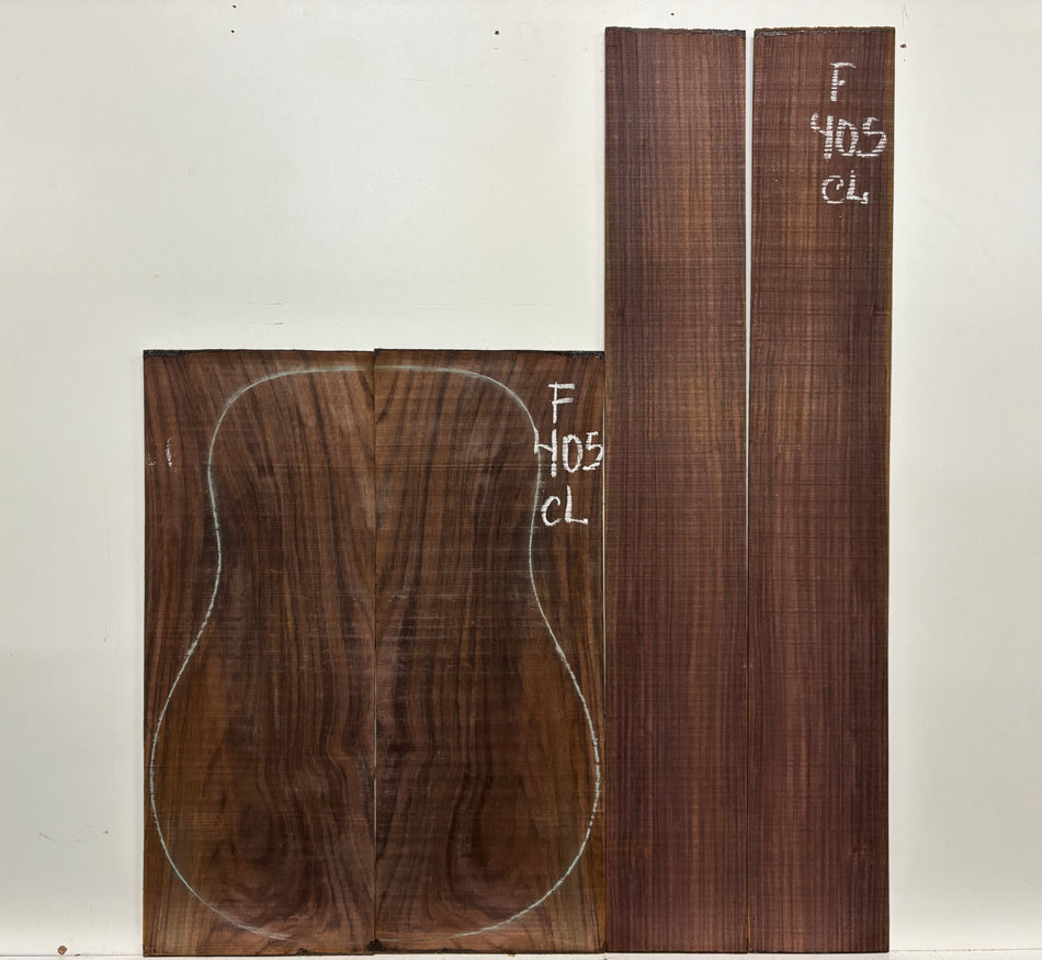 Figured Indian Rosewood Classical Guitar Back & Side Set #405