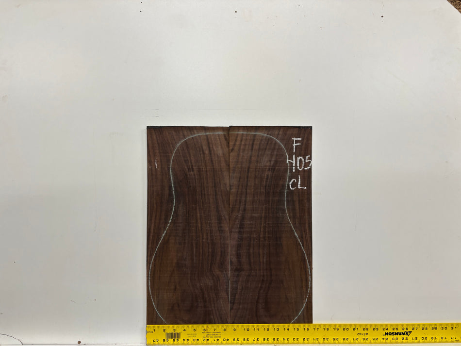 Figured Indian Rosewood Classical Guitar Back & Side Set #405