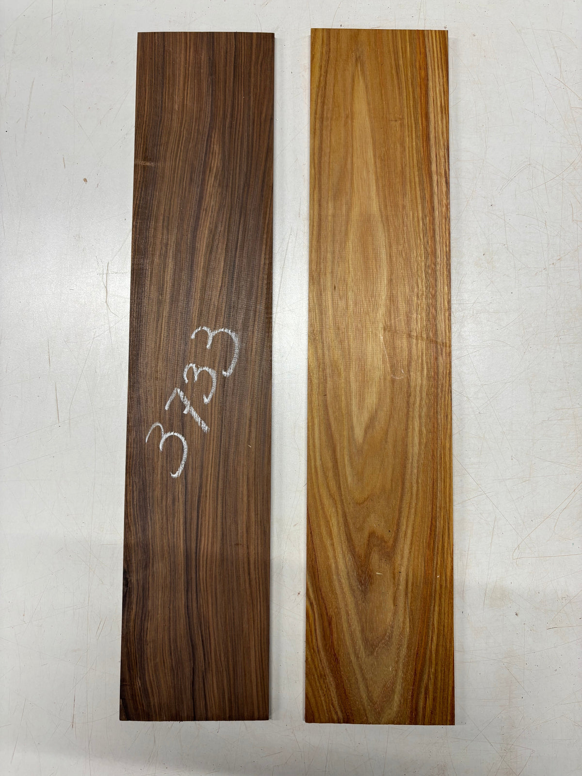 2 Pack, 2 Species, Santos Rosewood + Canarywood Thin Stock Lumber 24" x 5" x 1/4"#3733 Exotic Wood Zone 
