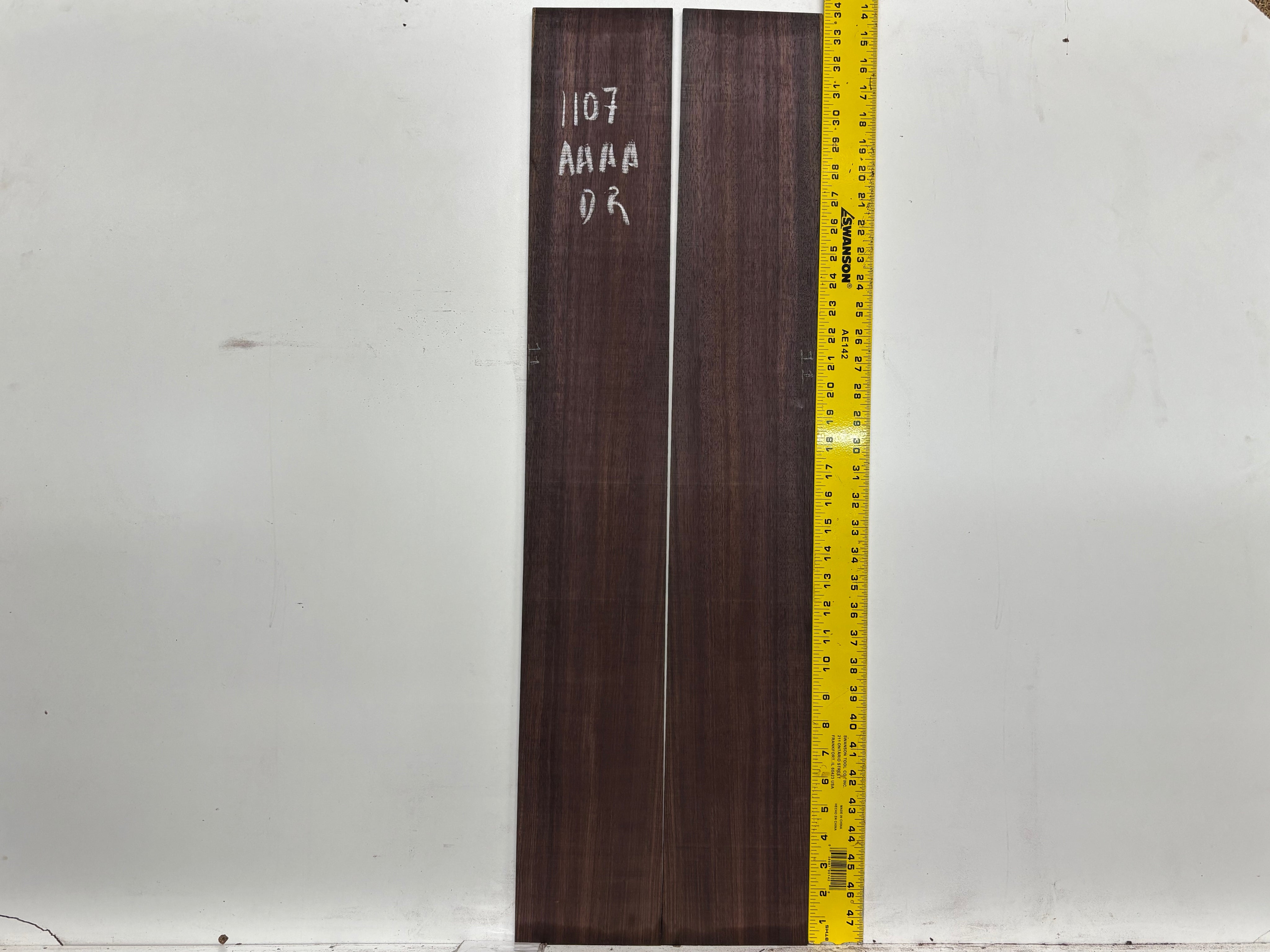 East Indian Rosewood Dreadnought AAAA Grade Guitar Back & Side Set #1107 - Exotic Wood Zone