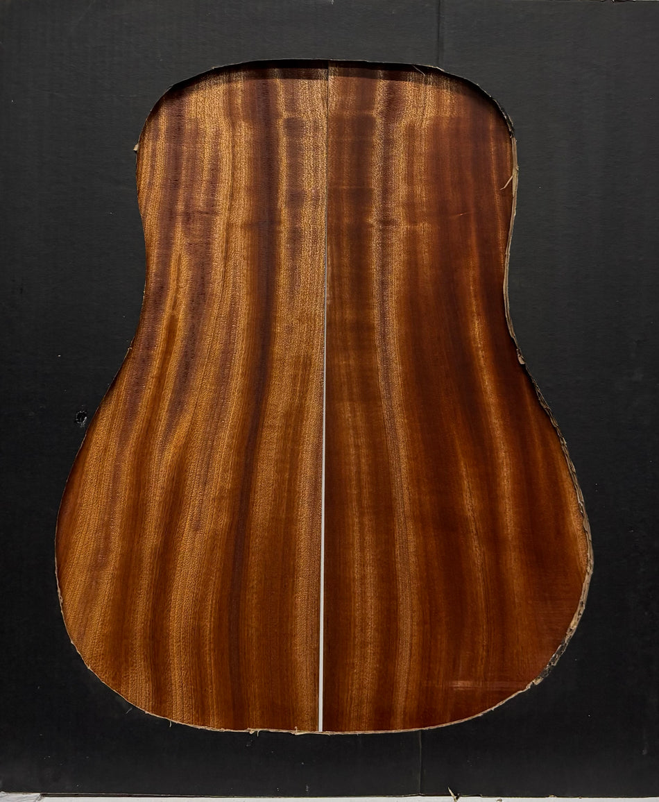 Sapele Dreadnought Guitar Back and Side Set #628 Exotic Wood Zone 