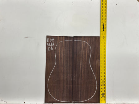 East Indian Rosewood Dreadnought AAAA Grade Guitar Back & Side Set #1108 - Exotic Wood Zone