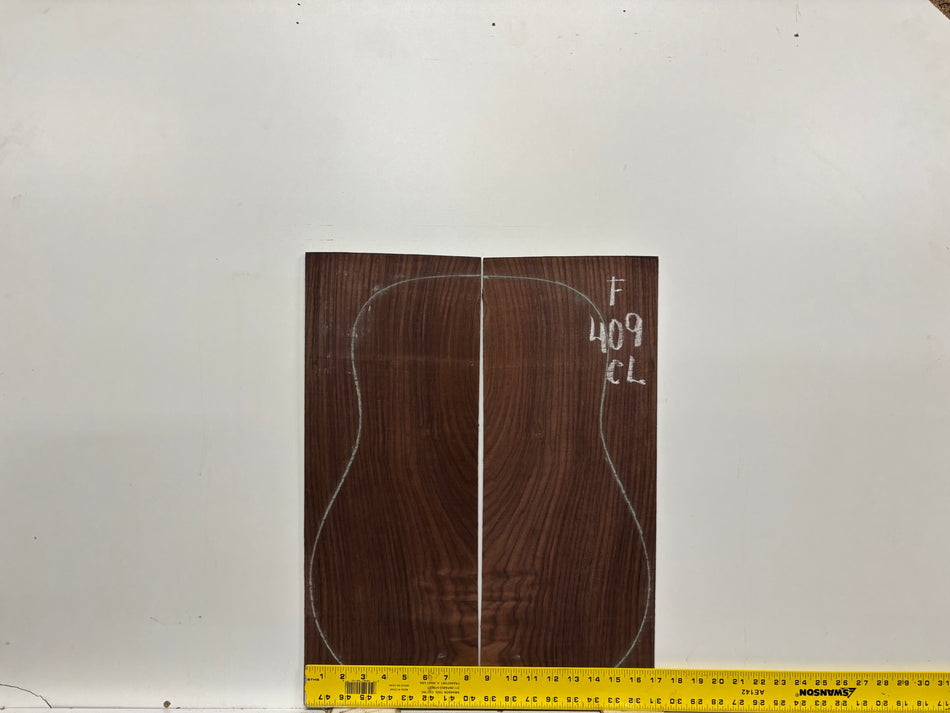 Figured Indian Rosewood Classical Guitar Back & Side Set #409