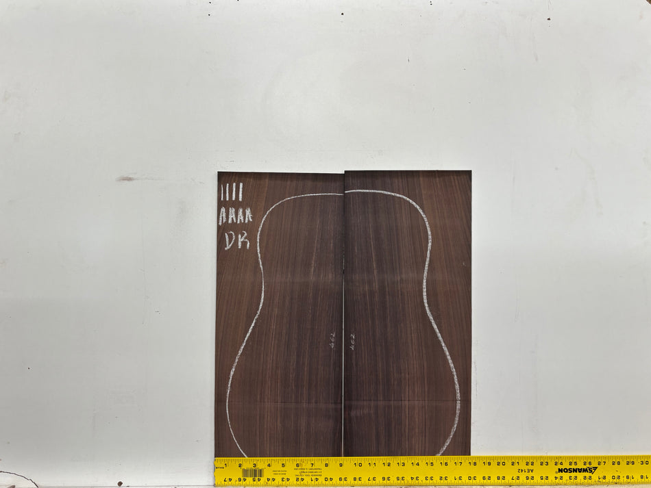 East Indian Rosewood Dreadnought AAAA Grade Guitar Back & Side Set #1111 - Exotic Wood Zone