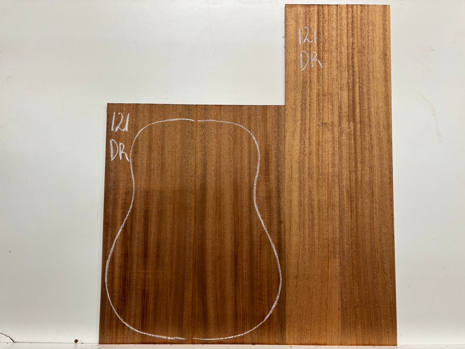 African Mahogany Dreadnought Guitar Back and Side Set #121