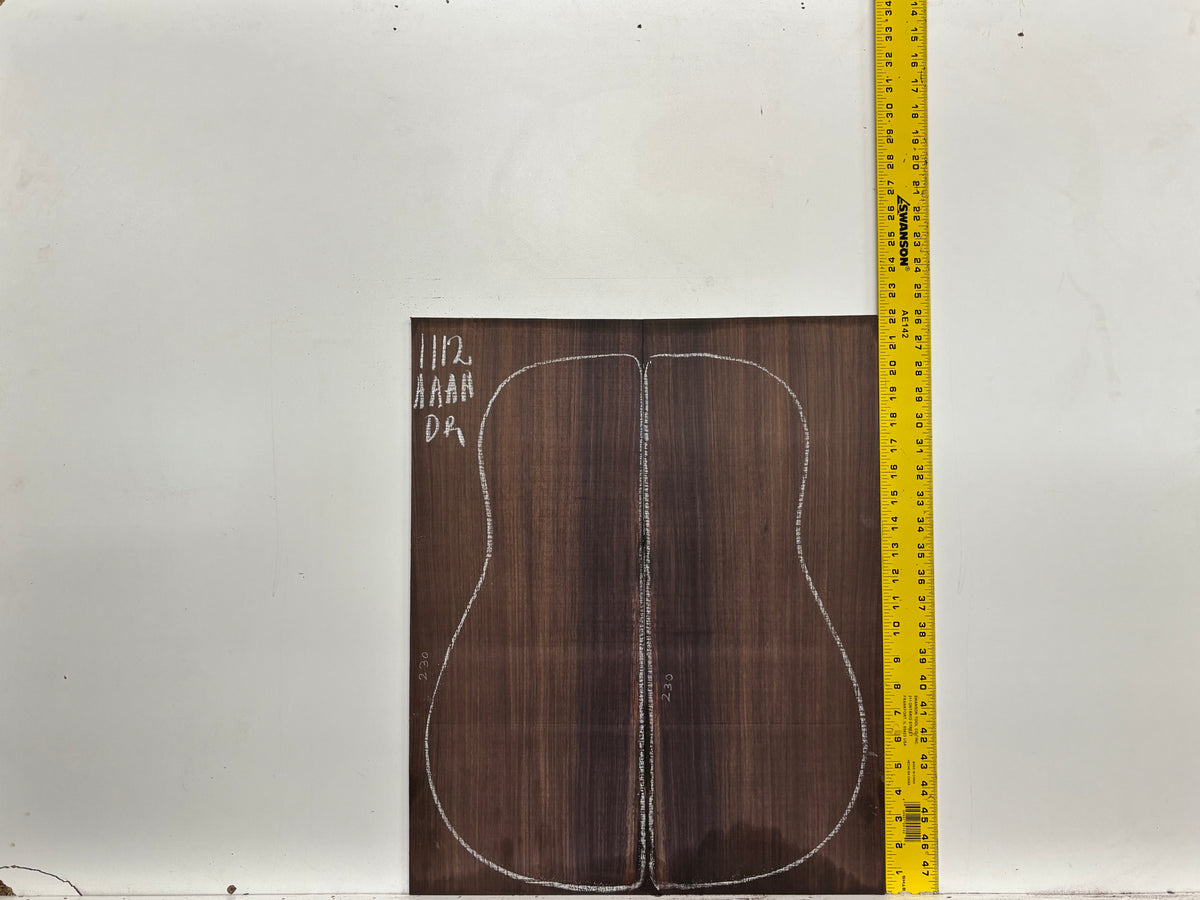 East Indian Rosewood Dreadnought AAAA Grade Guitar Back & Side Set #1112 - Exotic Wood Zone
