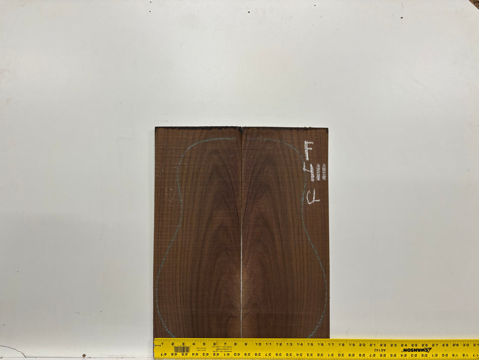 Figured Indian Rosewood Classical Guitar Back & Side Set #411