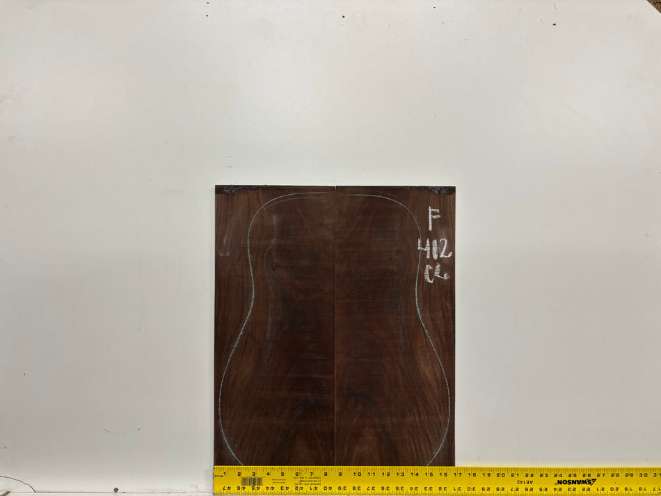 Figured Indian Rosewood Classical Guitar Back & Side Set #412