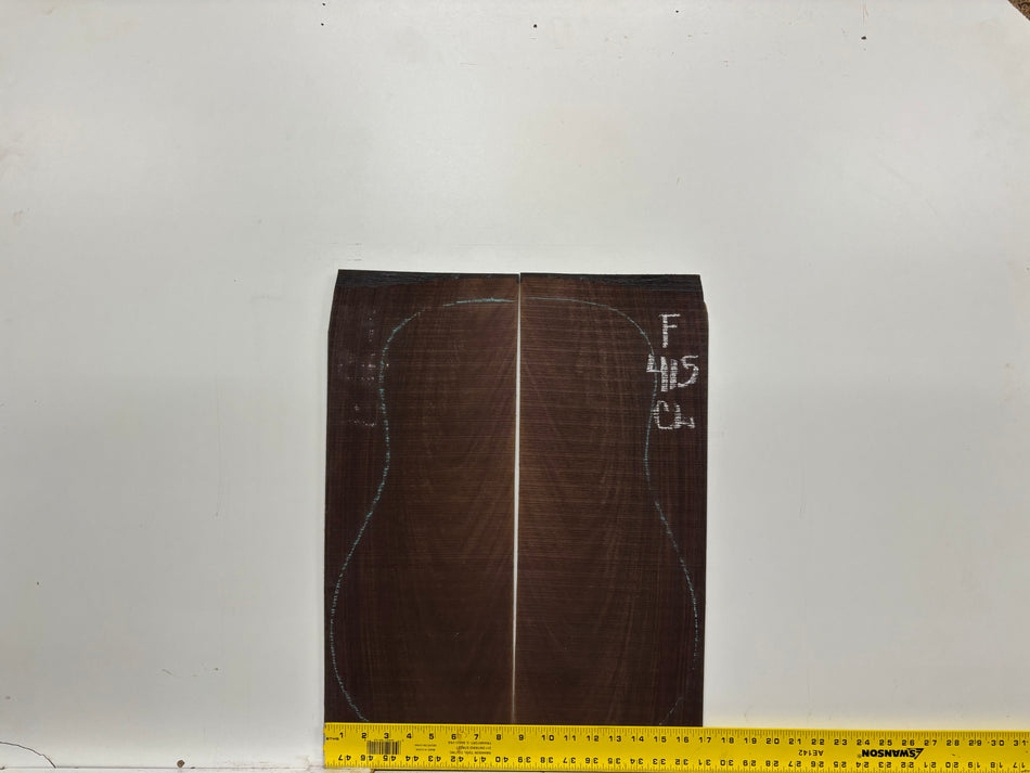 Figured Indian Rosewood Classical Guitar Back & Side Set #415