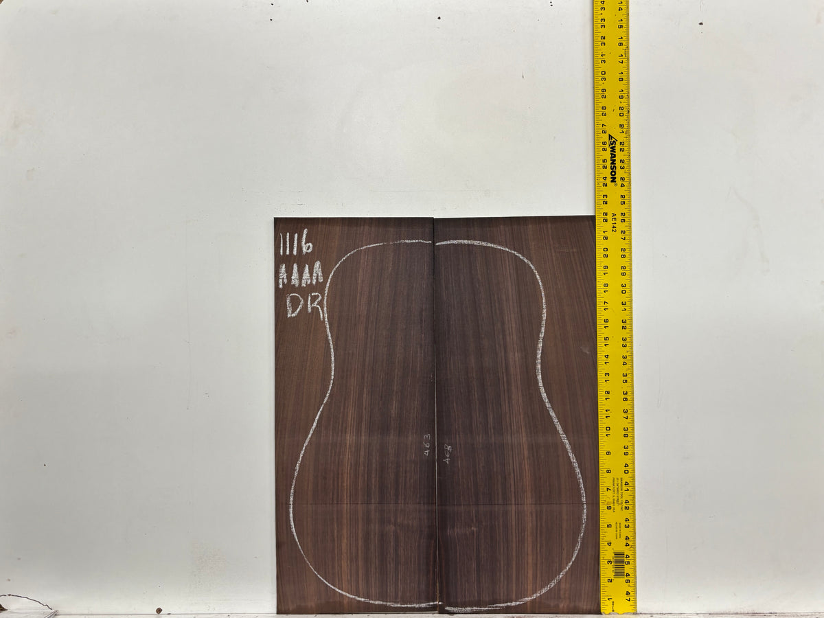 East Indian Rosewood Dreadnought AAAA Grade Guitar Back & Side Set #1116 - Exotic Wood Zone