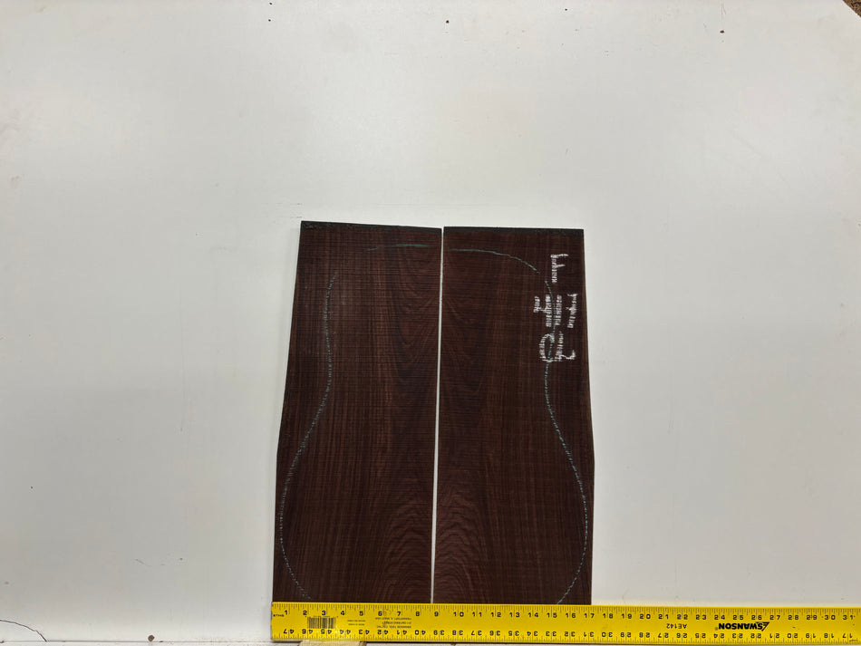 Figured Indian Rosewood Classical Guitar Back & Side Set #417