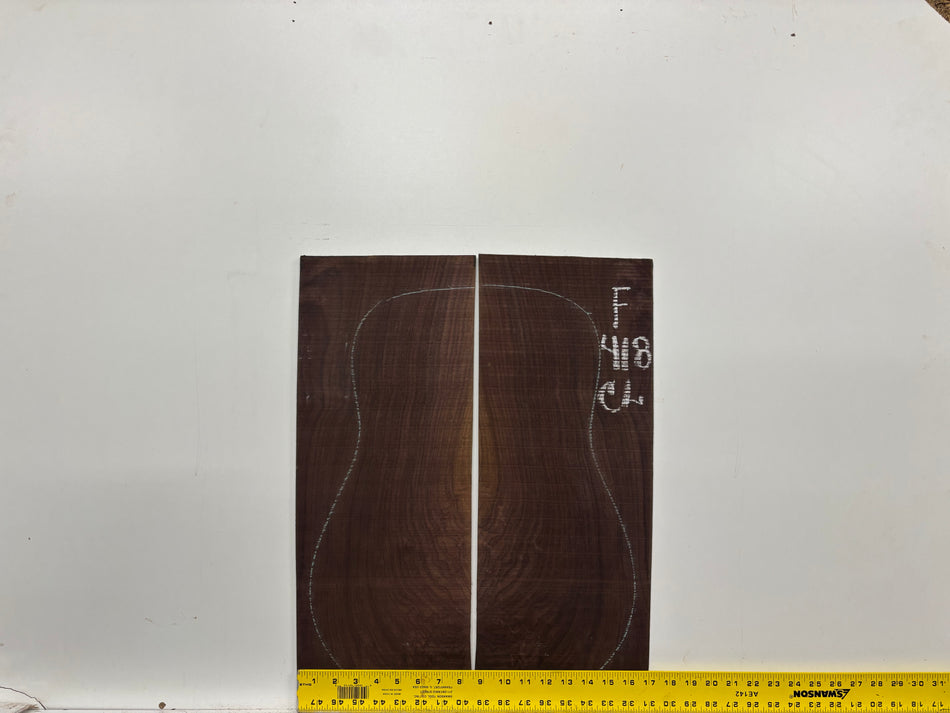 Figured Indian Rosewood Classical Guitar Back & Side Set #418