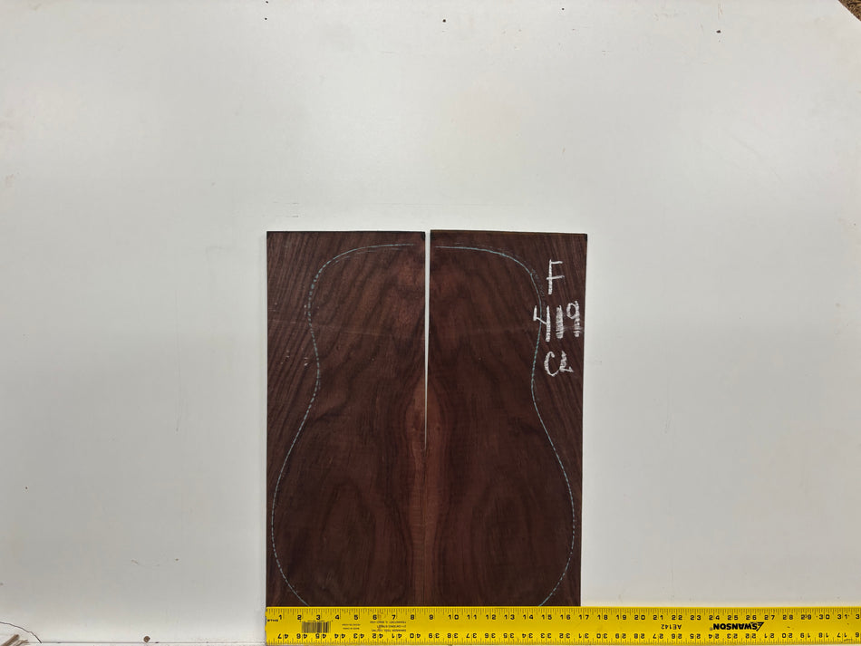 Figured Indian Rosewood Classical Guitar Back & Side Set #419