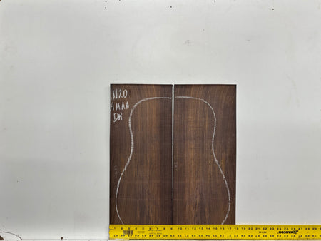 East Indian Rosewood Dreadnought AAAA Grade Guitar Back & Side Set #1120 - Exotic Wood Zone