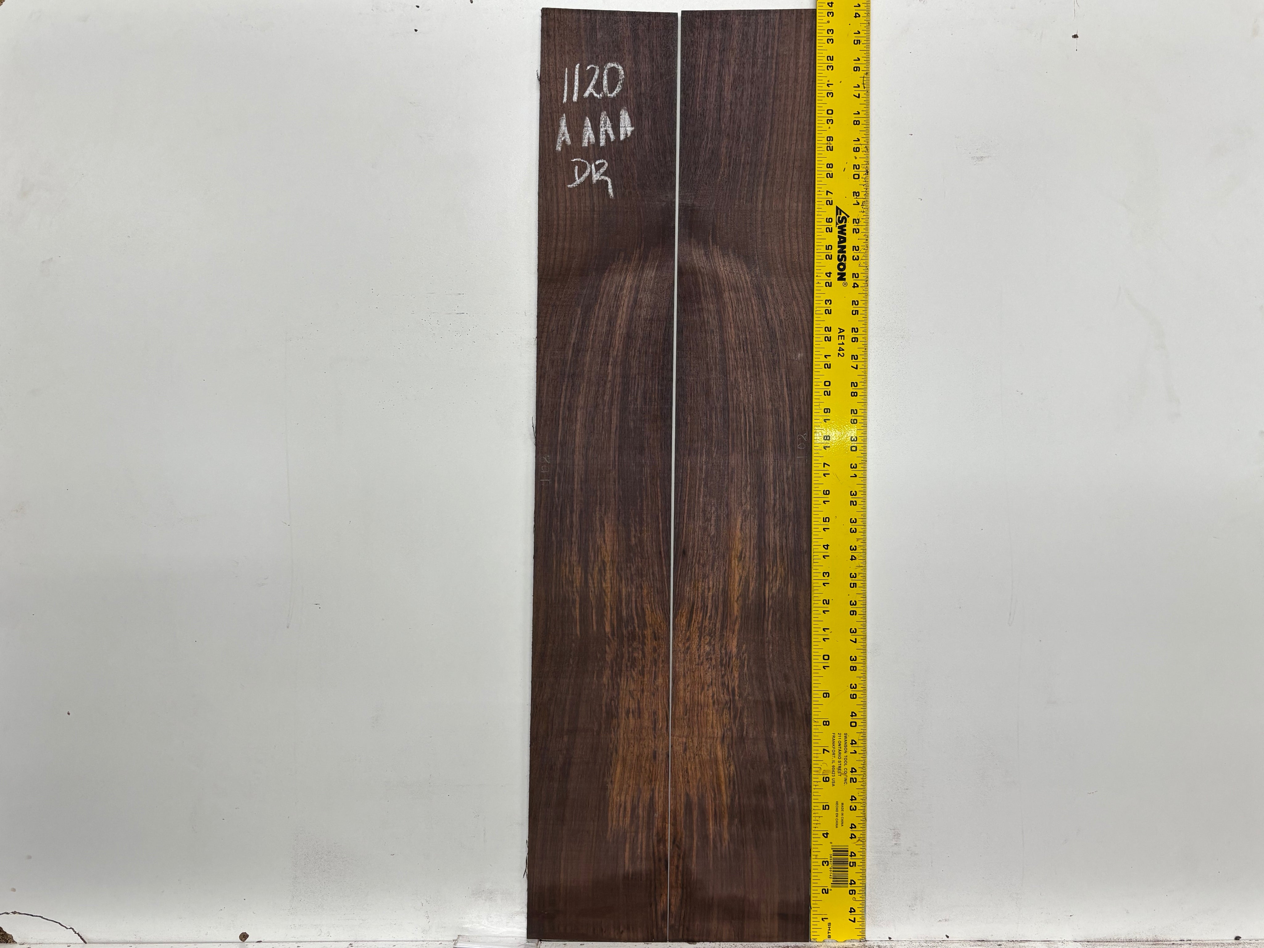 East Indian Rosewood Dreadnought AAAA Grade Guitar Back & Side Set #1120 - Exotic Wood Zone