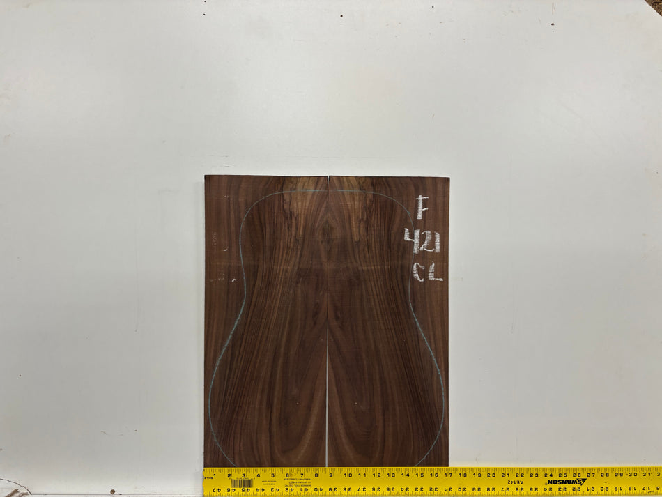 Figured Indian Rosewood Classical Guitar Back & Side Set #421