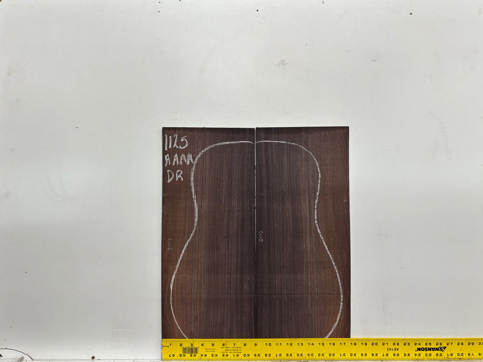 East Indian Rosewood Dreadnought AAAA Grade Guitar Back & Side Set #1125 - Exotic Wood Zone