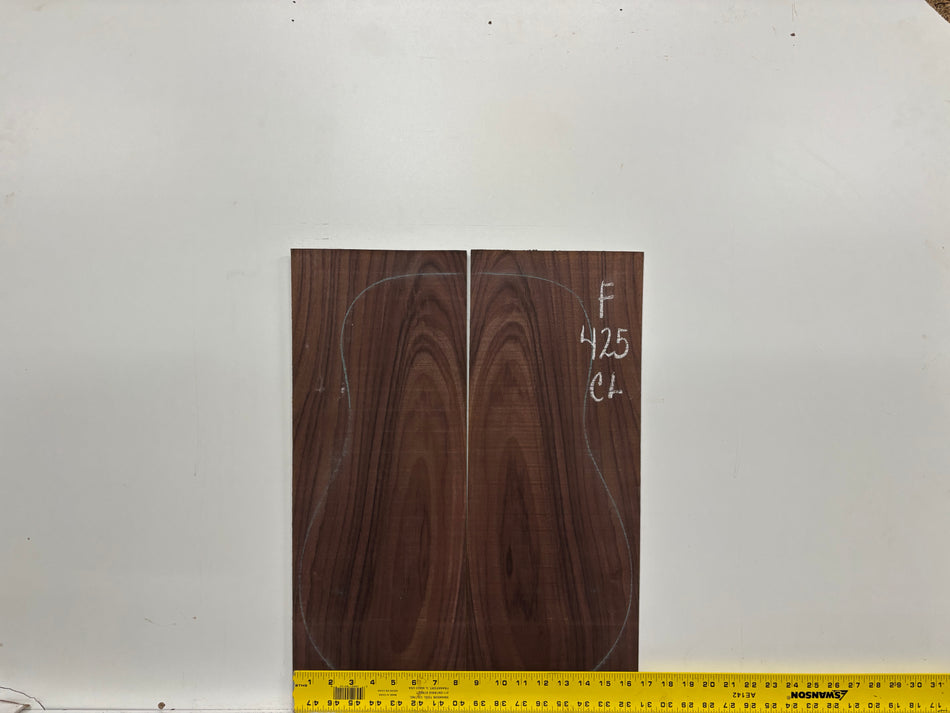 Figured Indian Rosewood Classical Guitar Back & Side Set #425