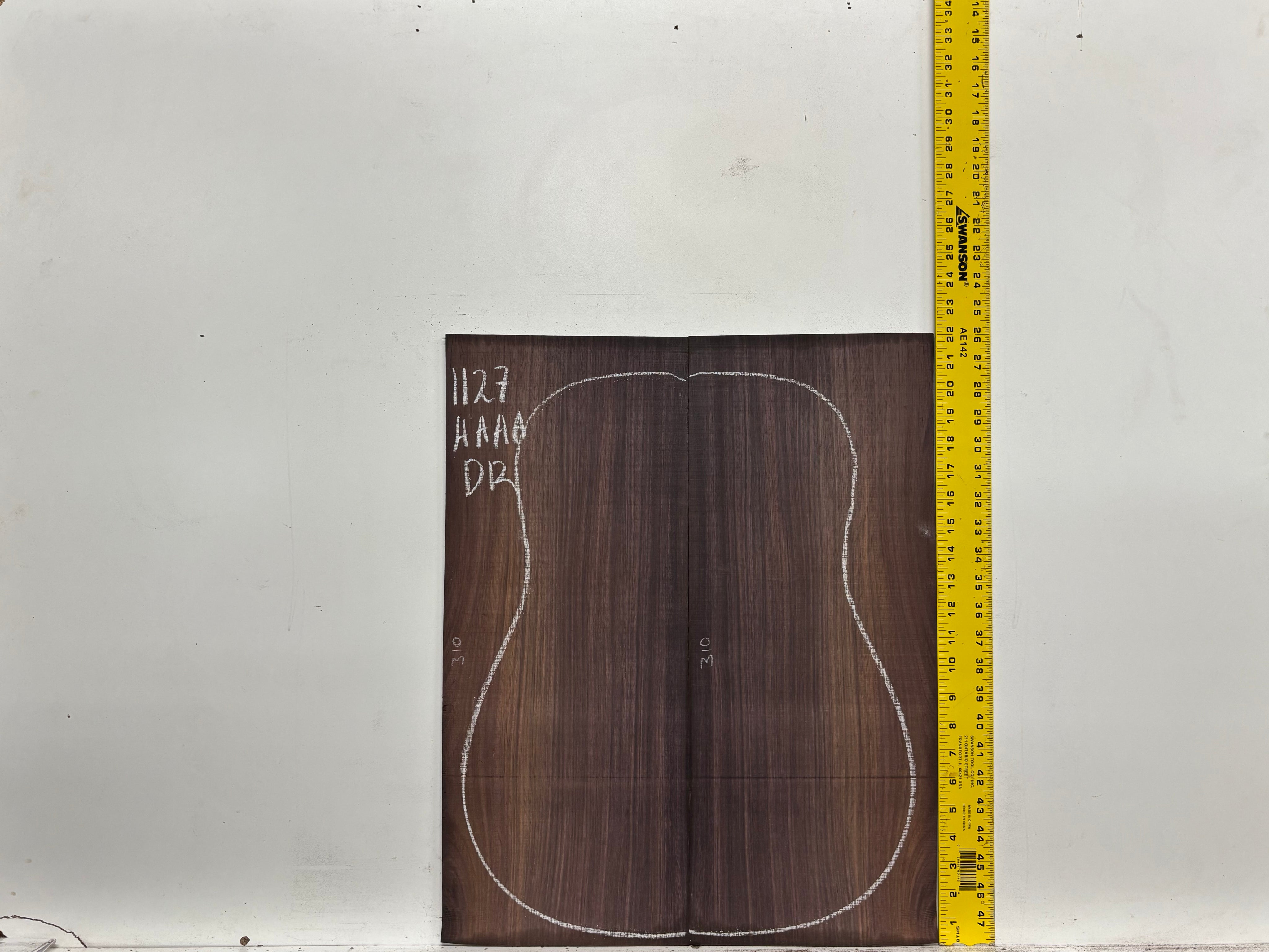 East Indian Rosewood Dreadnought AAAA Grade Guitar Back & Side Set #1127 - Exotic Wood Zone