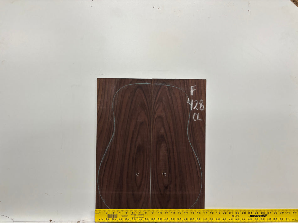 Figured Indian Rosewood Classical Guitar Back & Side Set #428